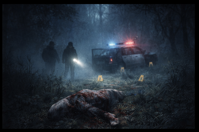 Лес и место преступления